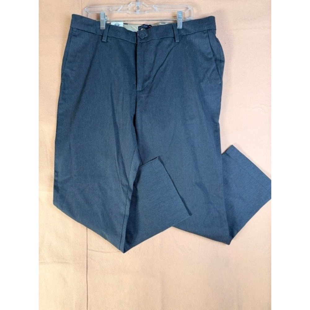 Dockers Signature Khaki Men's 36x29 Gray Straight Fit Lux Cotton Stretch Pants